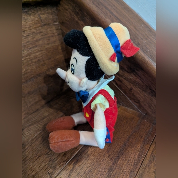 Disney Store Pinocchio Mini Bean Bag Plush Pinocchio Plush Toy - Red and Blue 10 - Picture 3 of 7